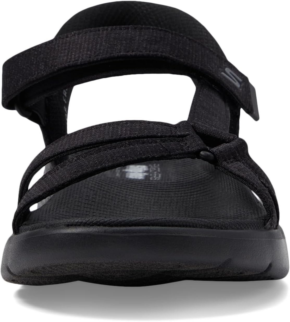 Сандалии SKECHERS GO WALK Flex Sandals - Illuminate Hands Free Slip-Ins, Black — фото 2