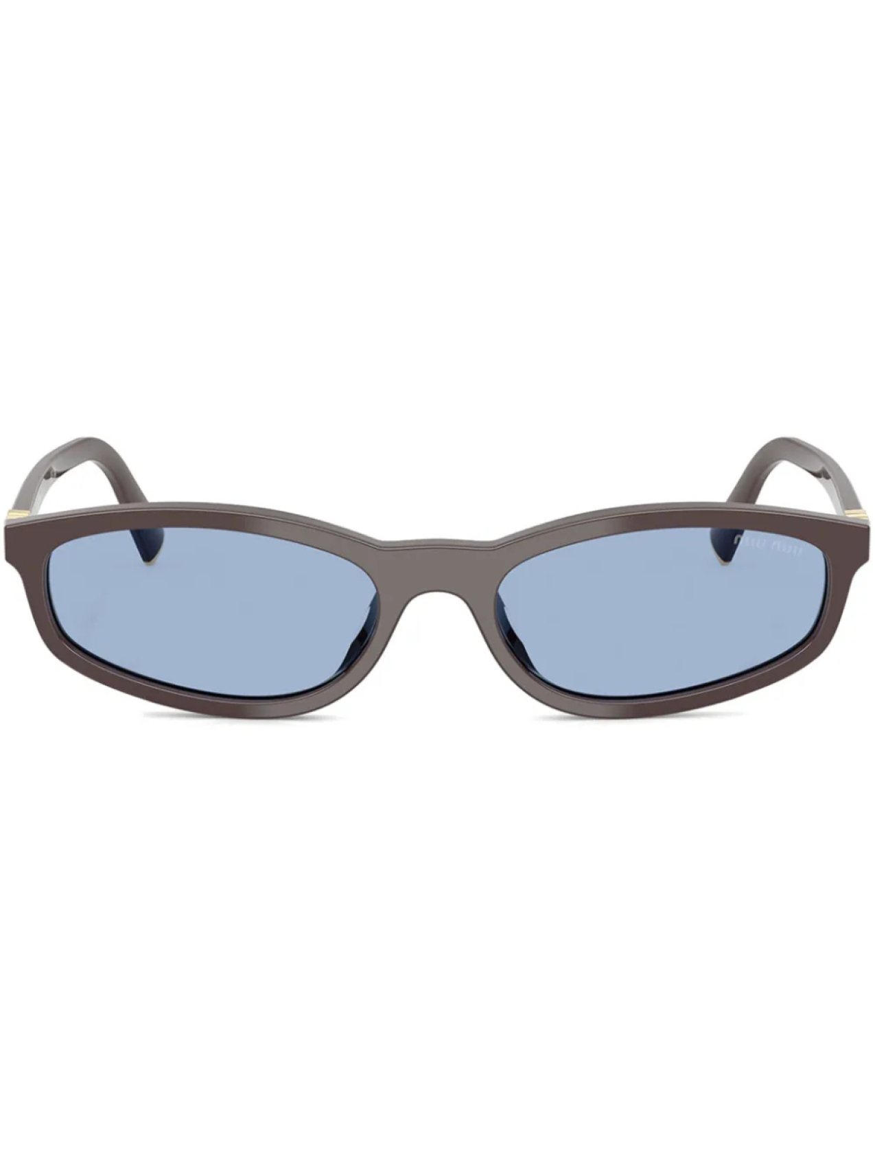 

Miu Miu Eyewear солнцезащитные очки в геометричной оправе, коричневый