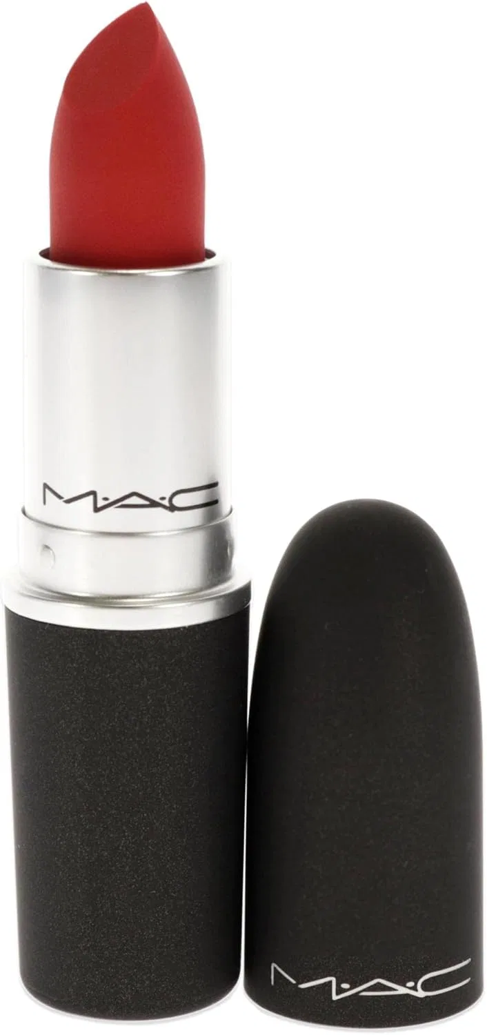 Помада матовая MAC Powder Kiss Lipstick оранжевая — фото 2
