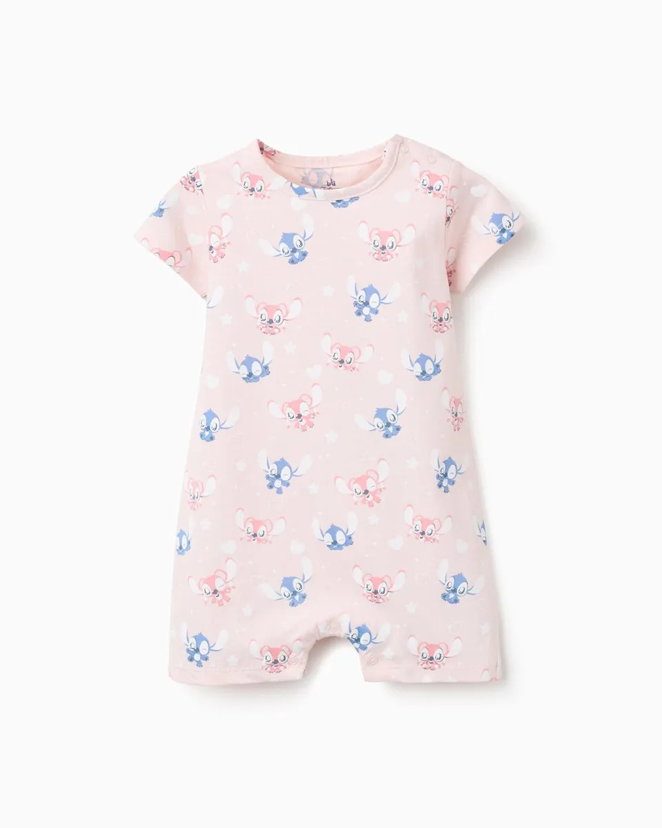 

Пижама для девочки 100% хлопок, с рисунком Стич Zippy, светло-розовый