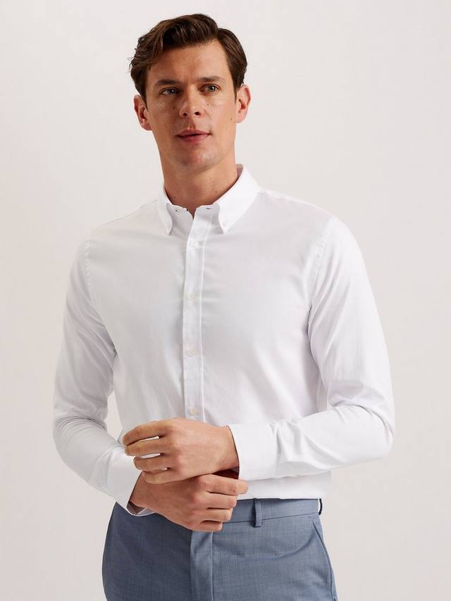 

Allardo Regular Fit оксфордская рубашка Ted Baker, White