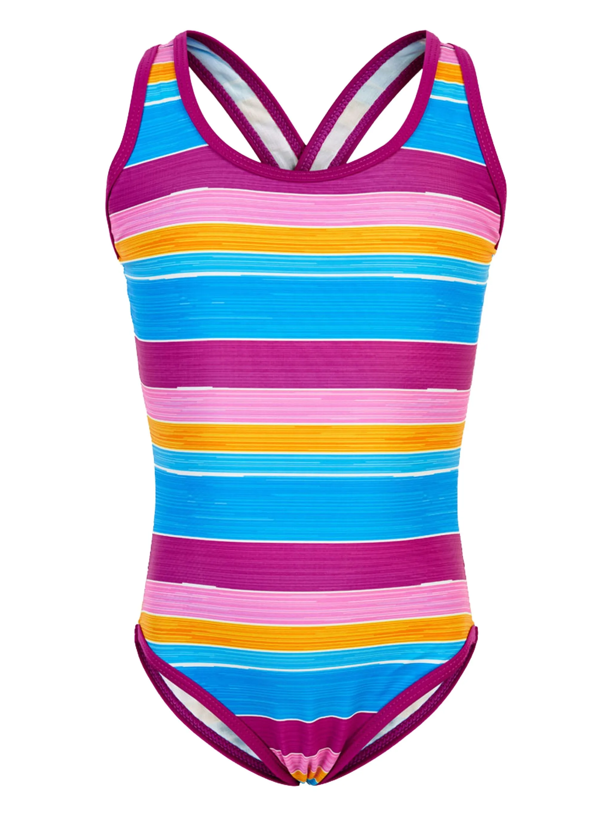 

Полосатый купальник с перекрестными бретелями Color Kids, мультиколор