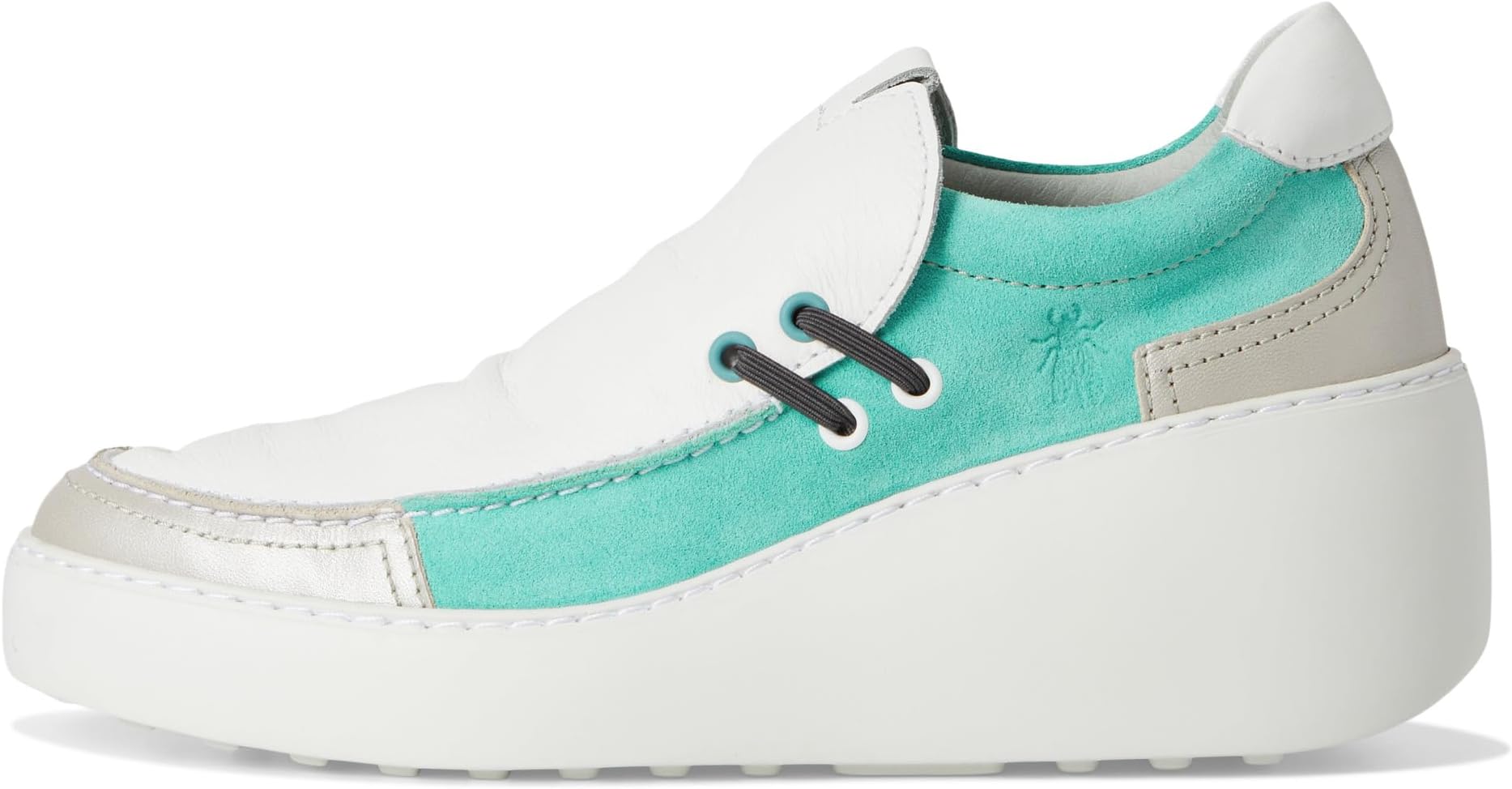 Лоферы FLY LONDON DAVY667FLY, цвет Silver/White/Spearmint — фото 4
