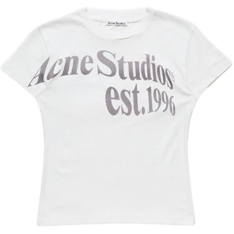 Футболка женская Ecru с круглым вырезом Acne Studios