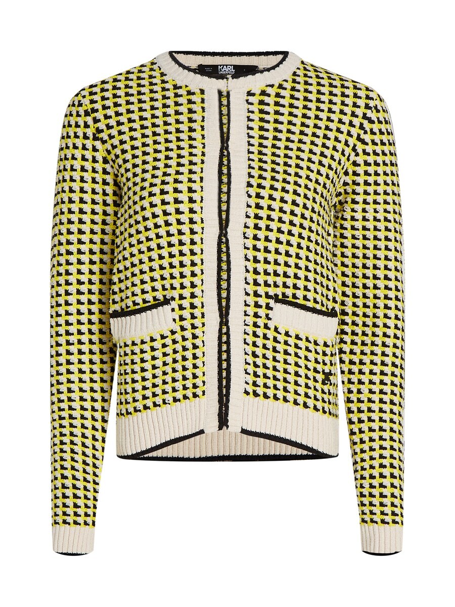 

Вязаный кардиган Karl Lagerfeld, желтый