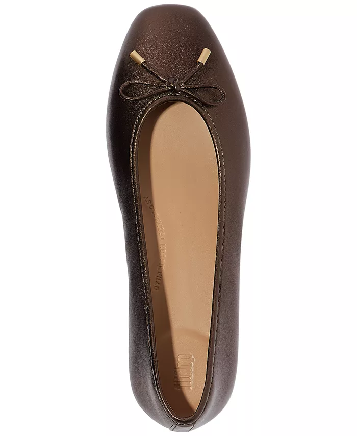 Женские балетки Delicato с бантом FitFlop, коричневый — фото 4
