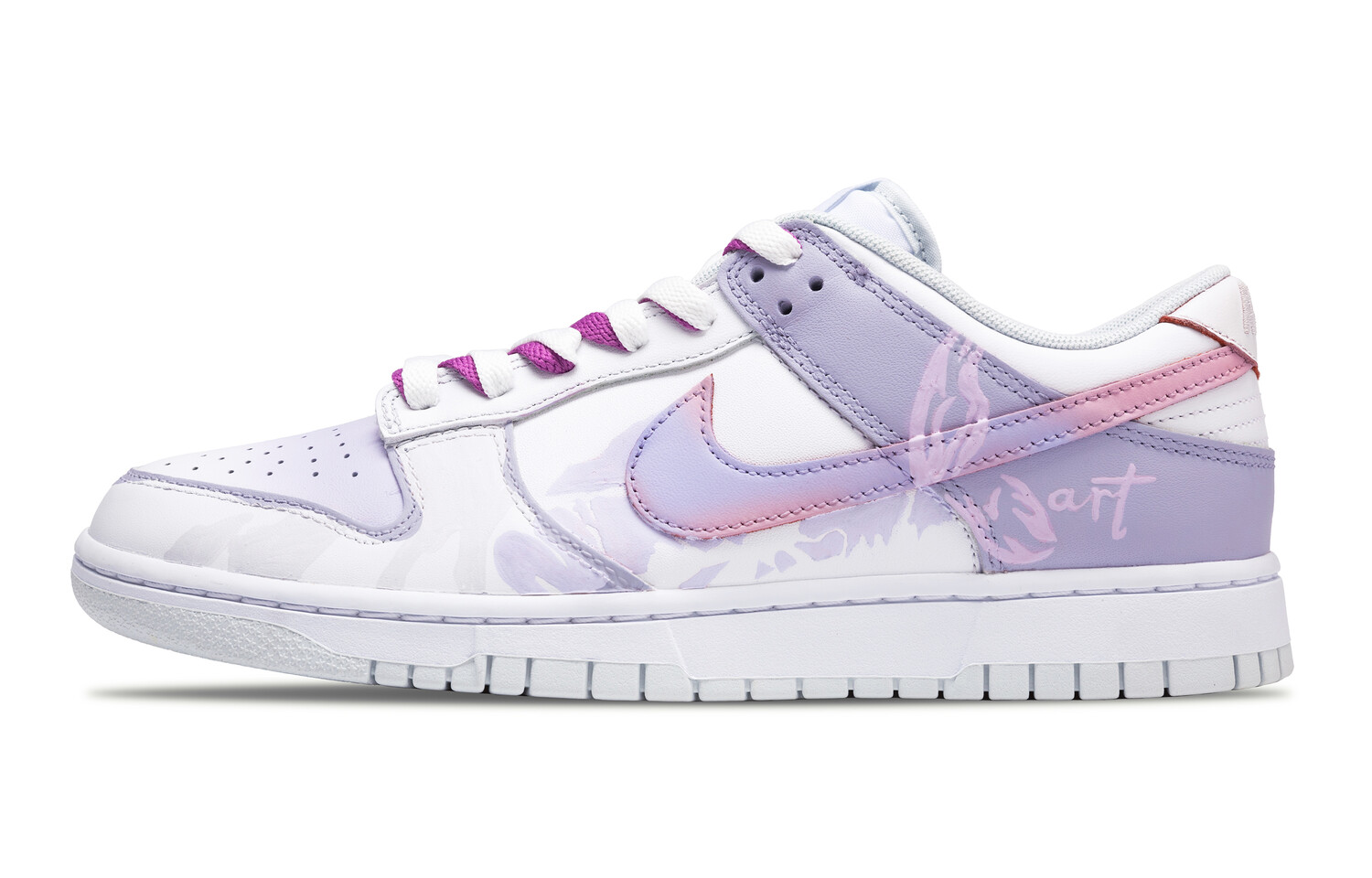 

Кроссовки Nike Dunk Skateboarding Shoes Unisex Low-top Purple/white, цвет Gray Matter/Concrete/December Sky