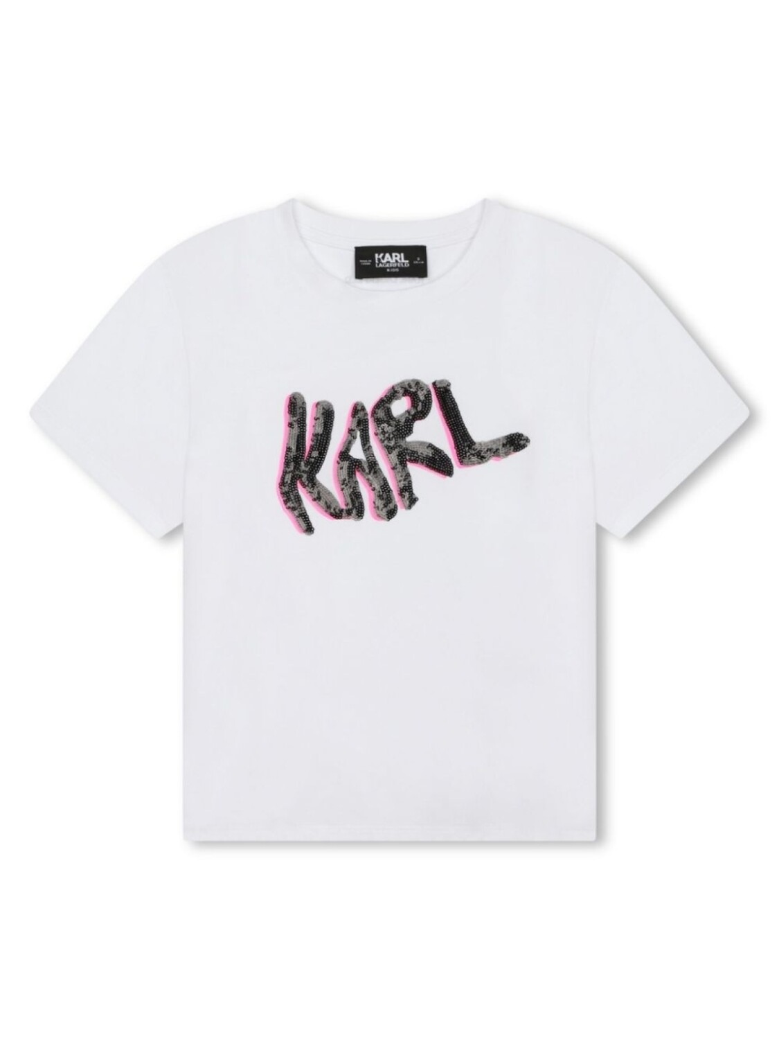 

Karl Lagerfeld Kids футболка с логотипом, белый