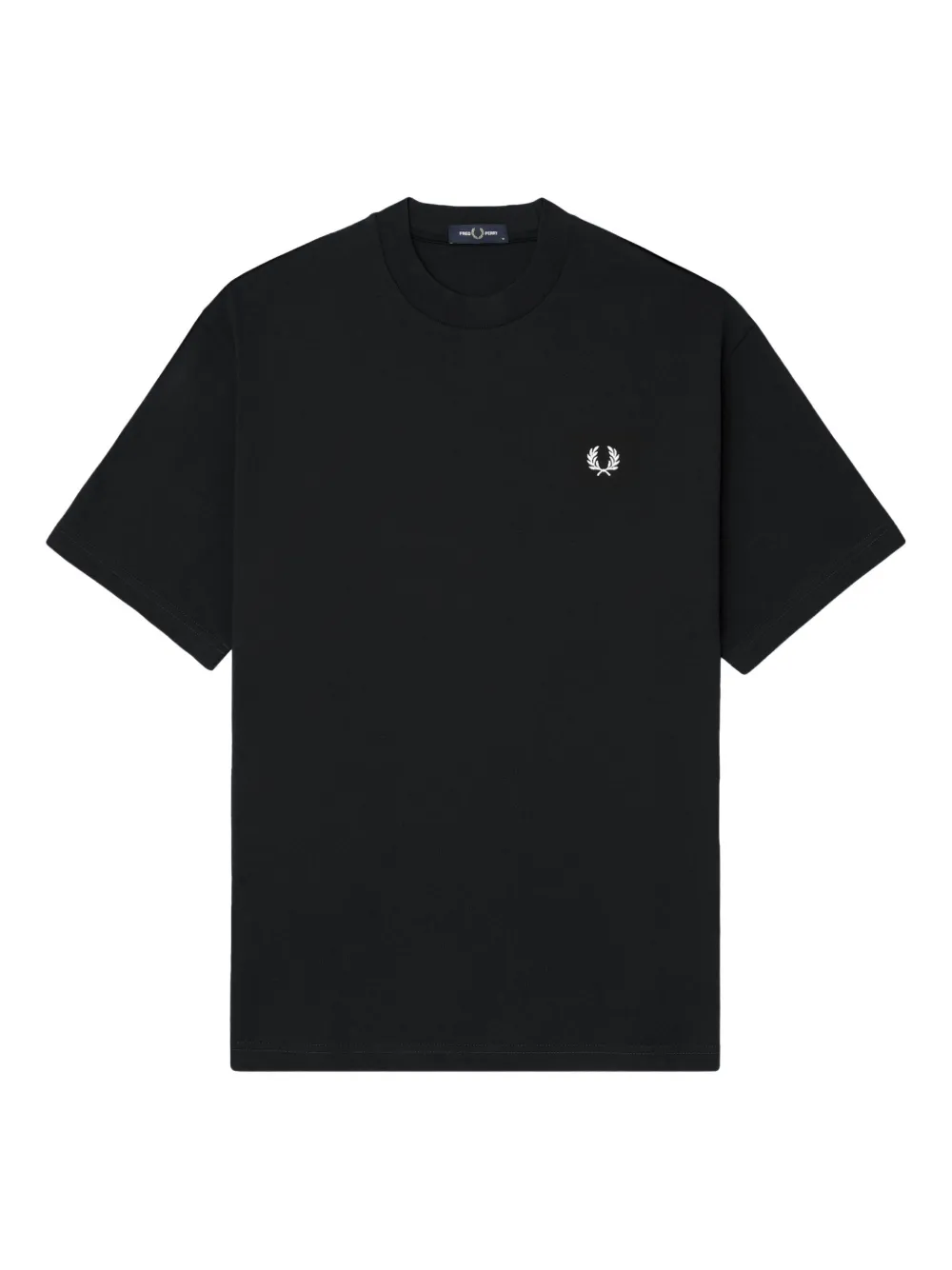 

Хлопковая футболка с маленьким логотипом Fred Perry, черный