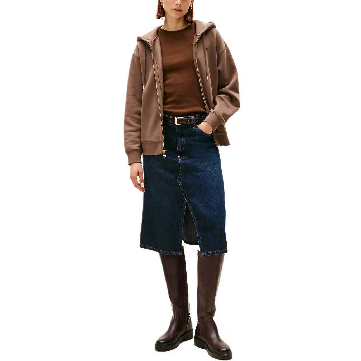 Куртка женская Tommy Hilfiger, Dark Brown — фото 2