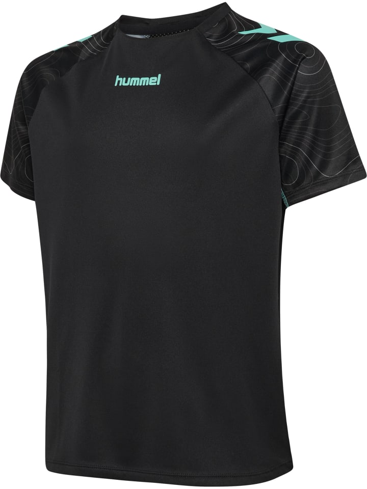 Hummel Детская футболка Hmlblaze в черно-синем цвете — фото 4