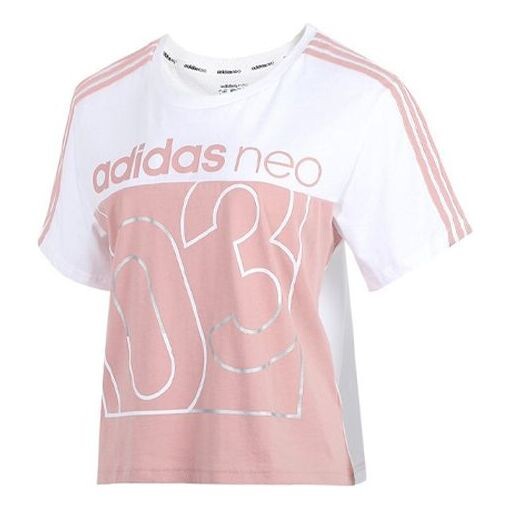 

Футболка neo brlv tee 3 sports с коротким рукавом розовые Adidas, розовый