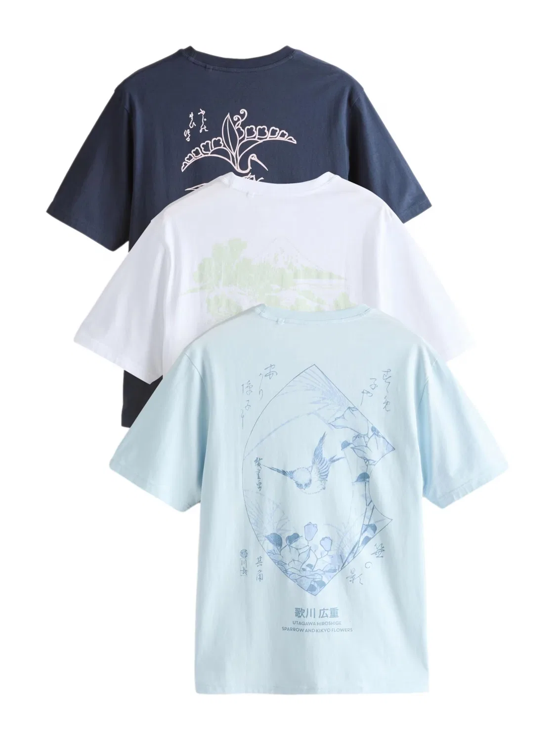 Футболка 'Artist' Next, Navy/White