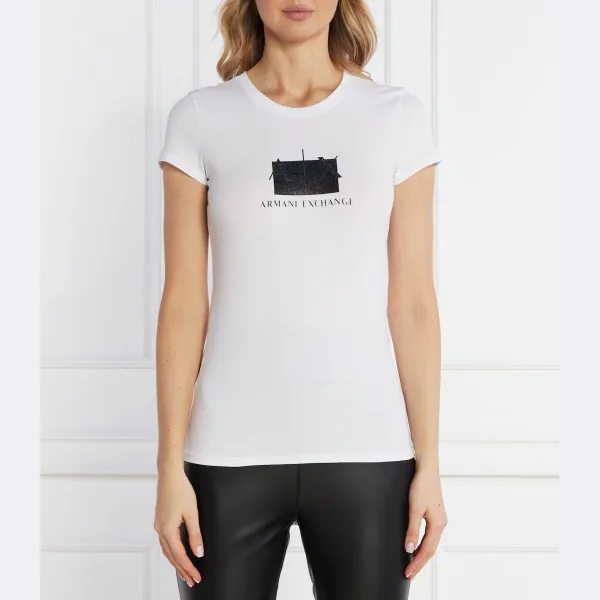 

Облегающая футболка Armani Exchange, белый