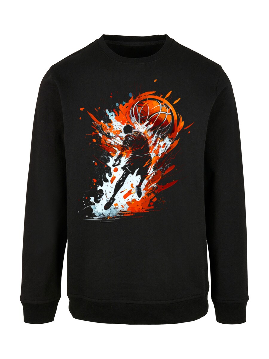 

Куртка на молнии F4NT4STIC Zip-Up Hoodie Basketball Sports Collection Orange Splash, черный