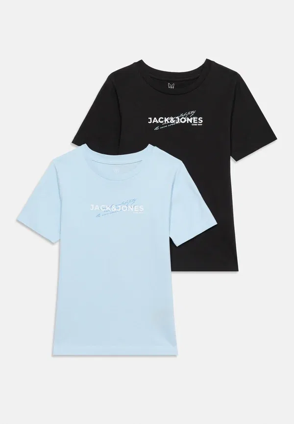 Комплект из двух футболок Jcoeterna с принтом Jack & Jones Junior, черный — фото 3