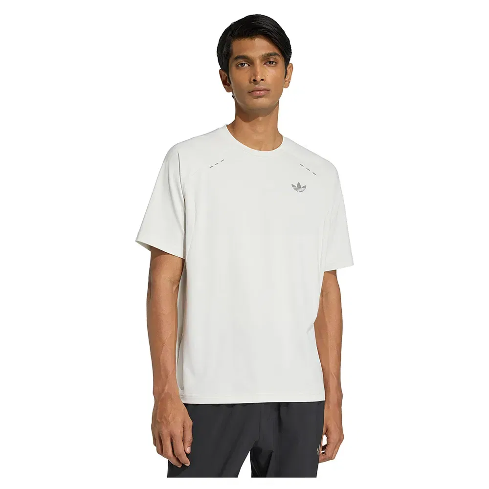 Футболка с коротким рукавом Tech Trefoil Essentials Adidas Originals, белый