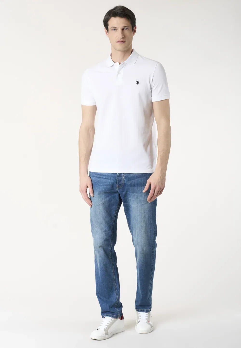 Рубашка поло U.S. Polo Assn., Bianco — фото 2