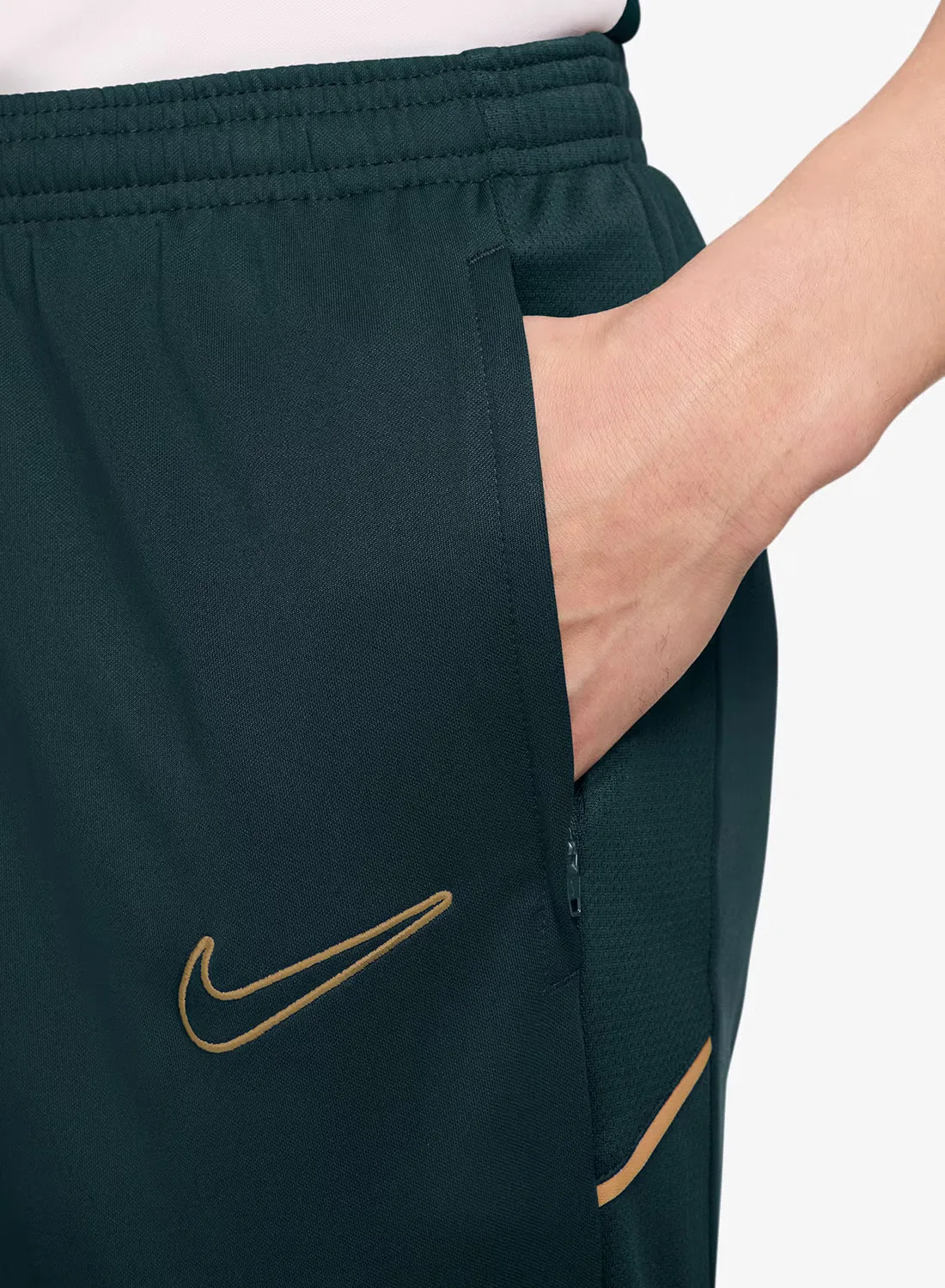 Штаны спортивные с зауженным кроем Brazil Dri-Fit Academy 25 Nike, темно-зеленый — фото 3