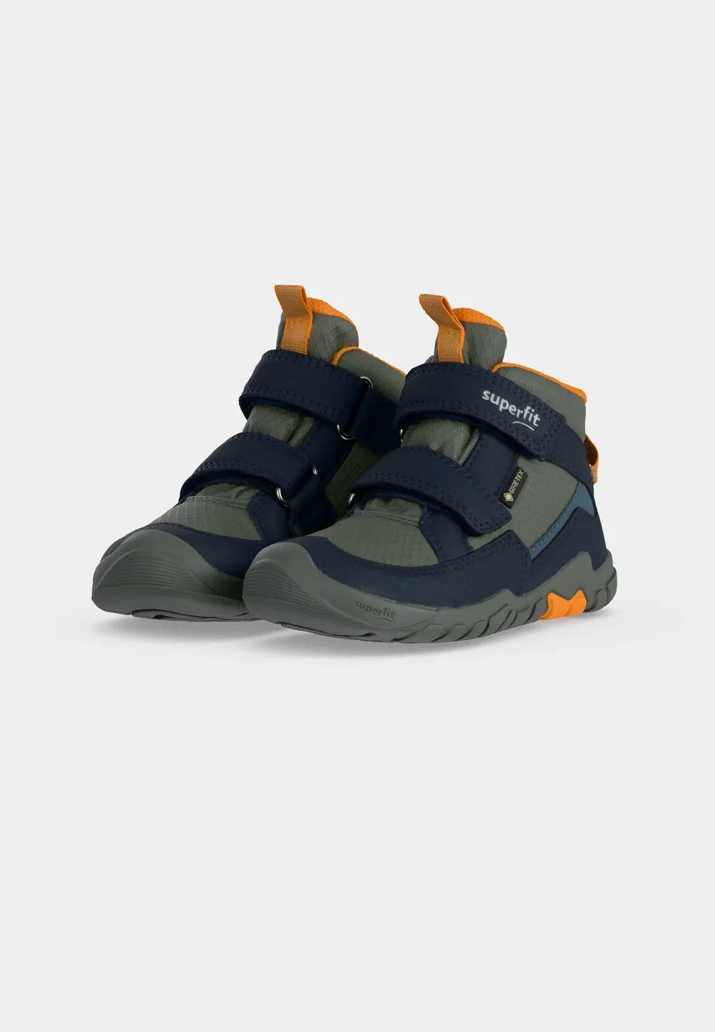Ботинки Barefoot Gore-Tex Trace - классические ботильоны Superfit, Blau/Orange — фото 3