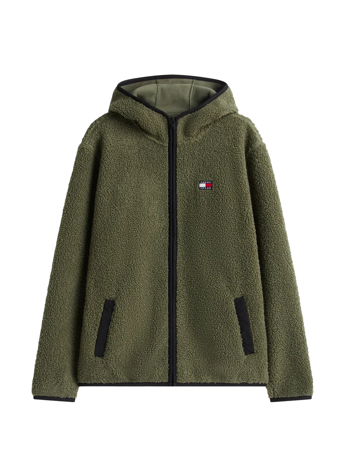 Куртка с капюшоном Badge Tommy Hilfiger, зеленый