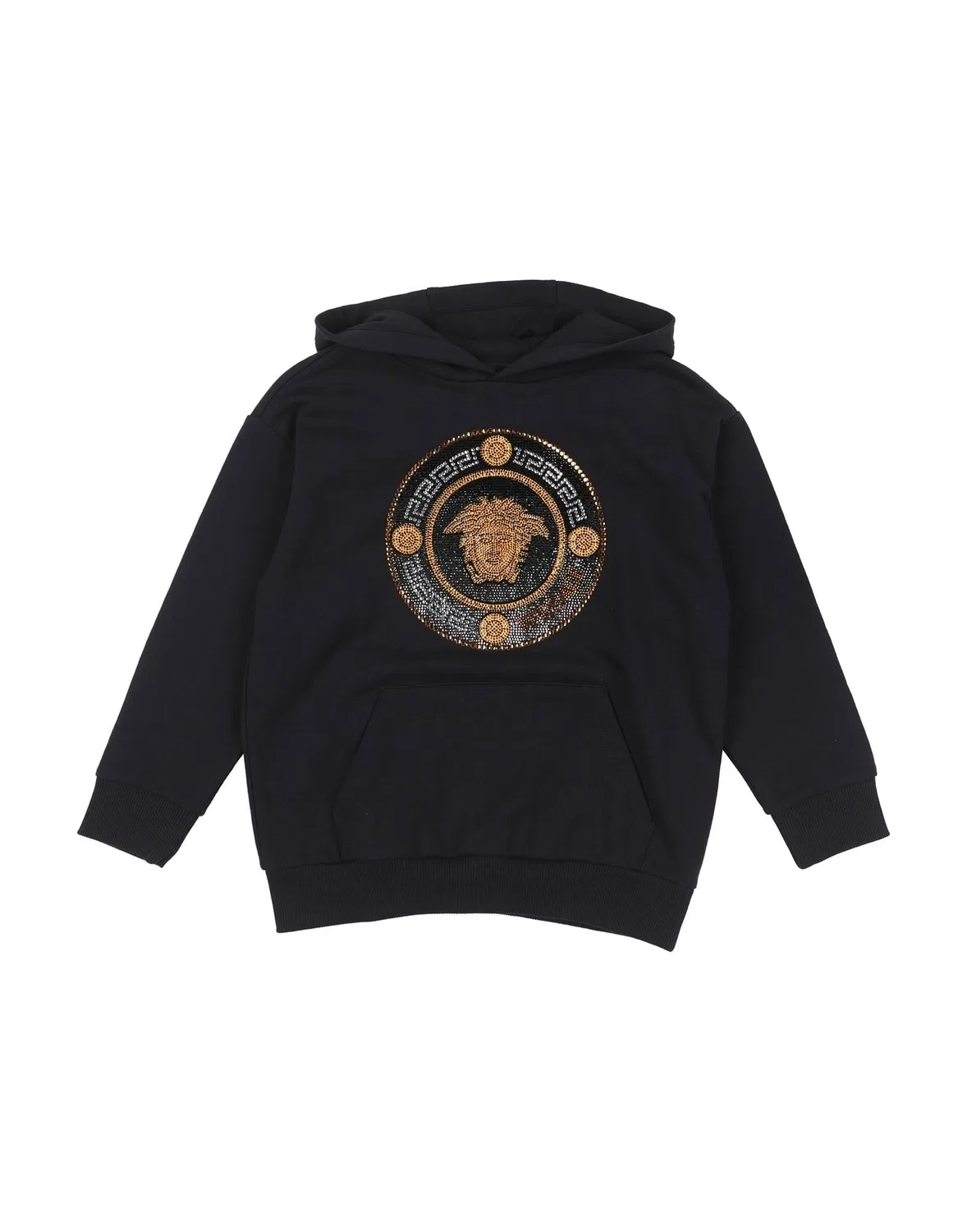 Детский свитшот для мальчиков с капюшоном Versace Young, черный