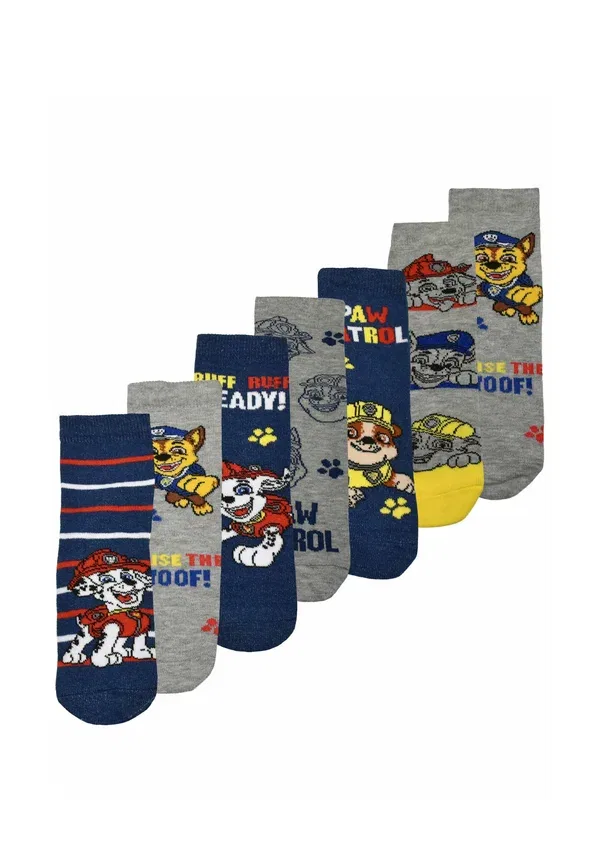Носки с принтом Paw Patrol серо-голубые