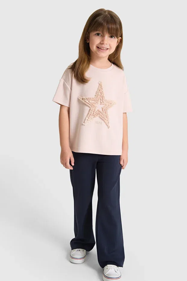 Детская футболка для девочек с коротким рукавом U.S. Polo Assn., Light Pink — фото 4