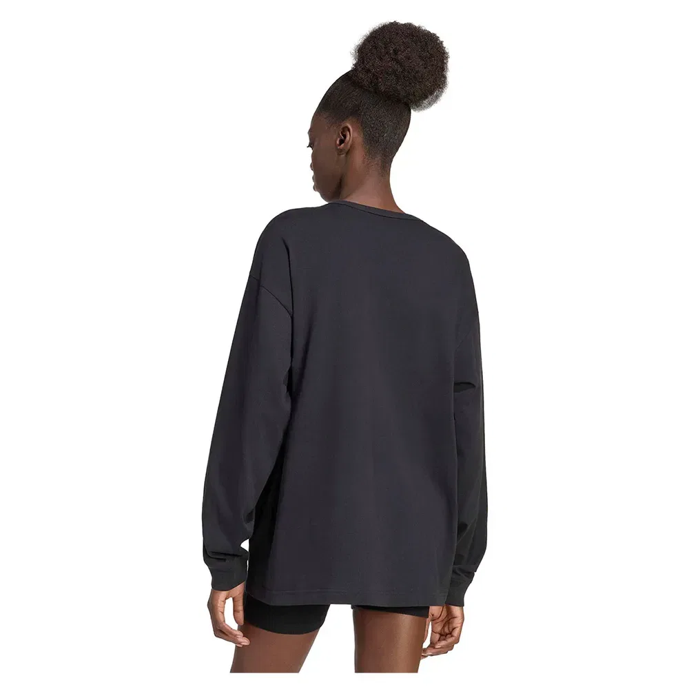 Футболка с длинным рукавом Oversize Essentials Adidas Originals, черный — фото 2