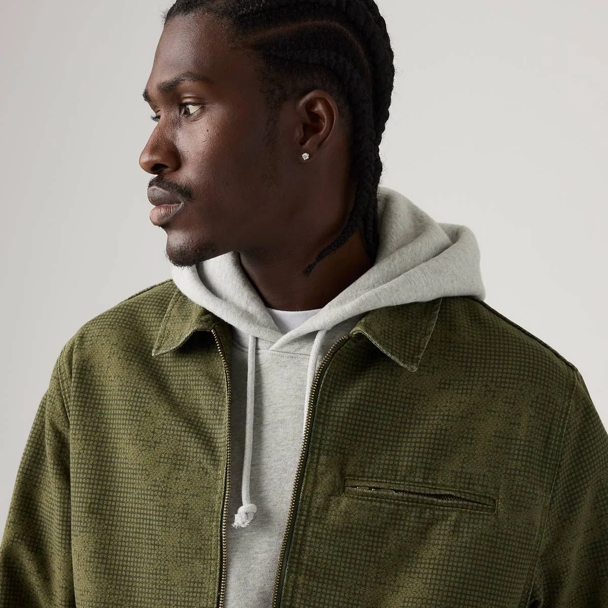 Куртка Cristobal garage Levi's, Jude Texture Camo Rosin - Green — фото 2
