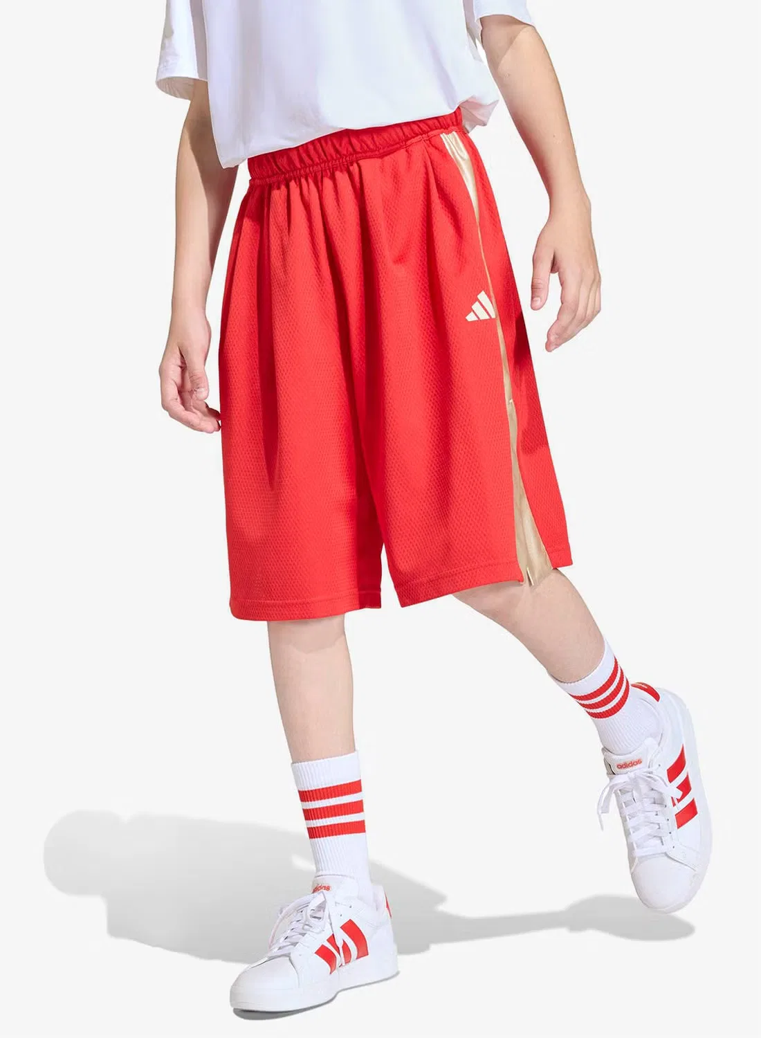 Шорты с сетчатой отделкой Stadium mesh Adidas, красный