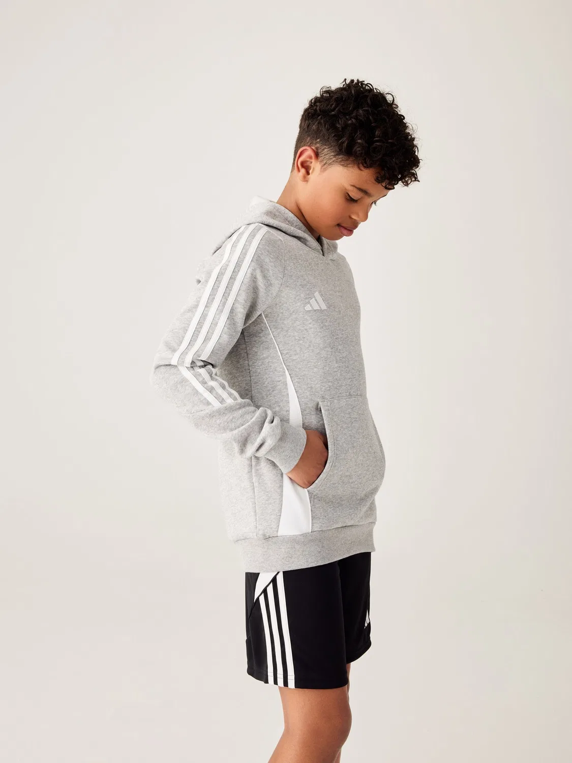 Тренировочная куртка, slim fit, Tiro 24 adidas, серый — фото 3