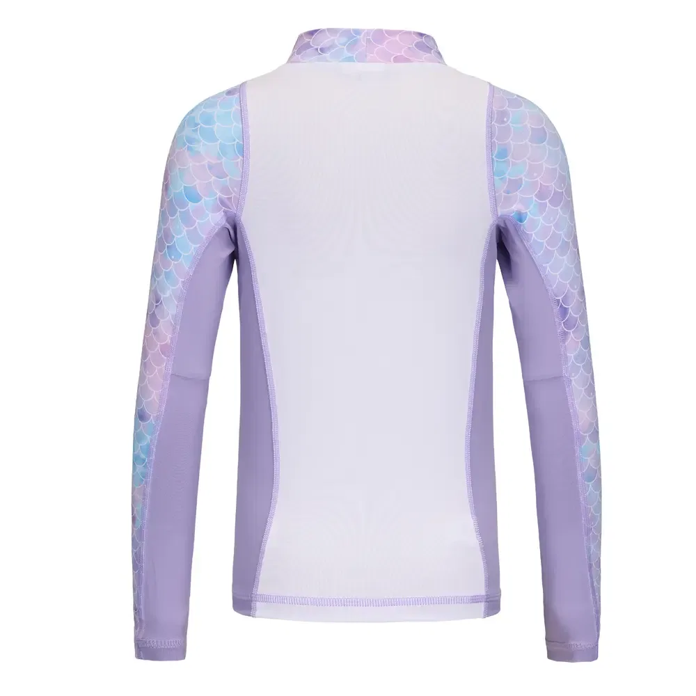 Детская футболка с принтом 500 Collection OLAIAN DECATHLON, Snow/Light Pink Purple/Lavender — фото 3