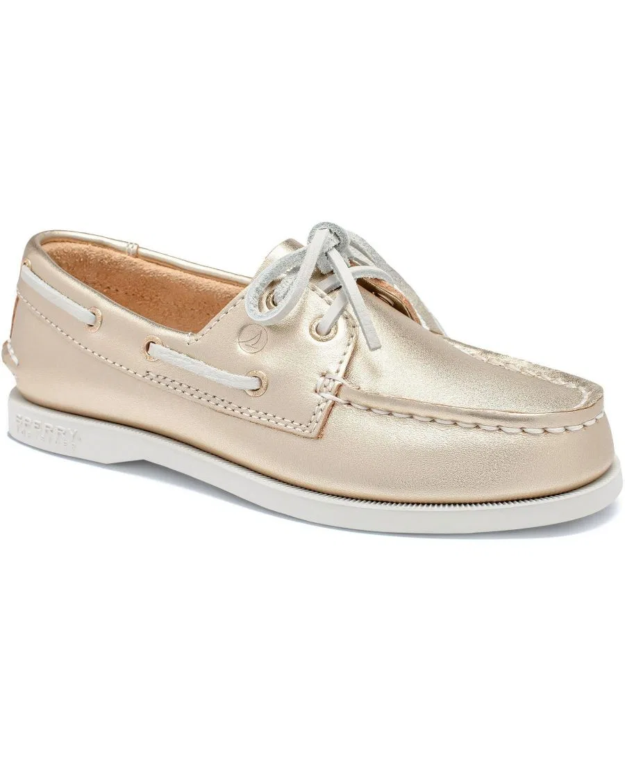 Классические ботинки Sperry Authentic Original Boat Shoe, Metallic Gold