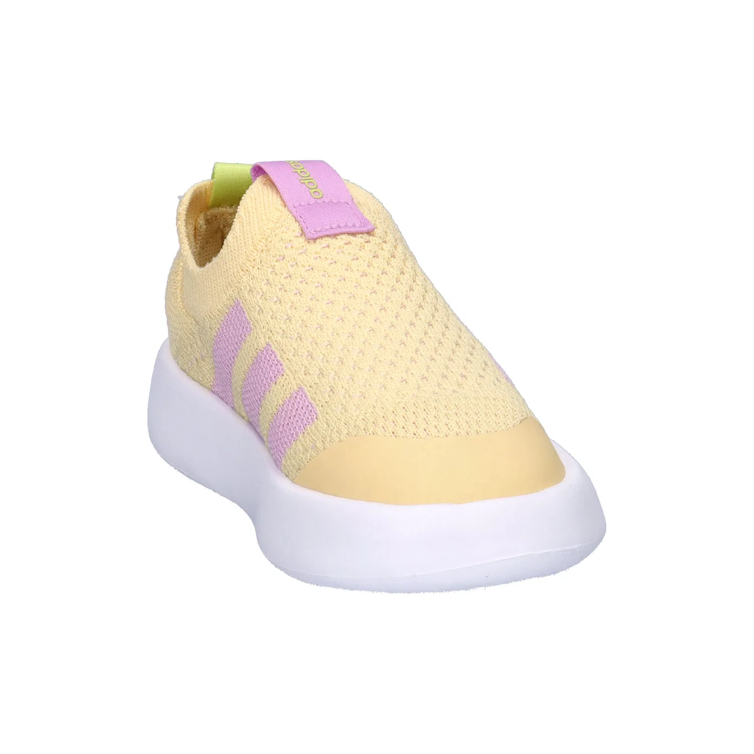 Детские кроссовки с верхом из текстиля BUBBLECOMFY I Adidas, Yellow Rosa White — фото 2