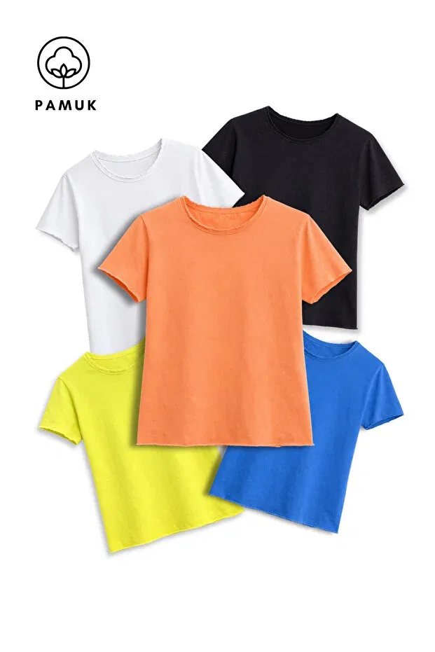 Детский комплект футболок для девочек с принтом Difa Kids, Orange Color