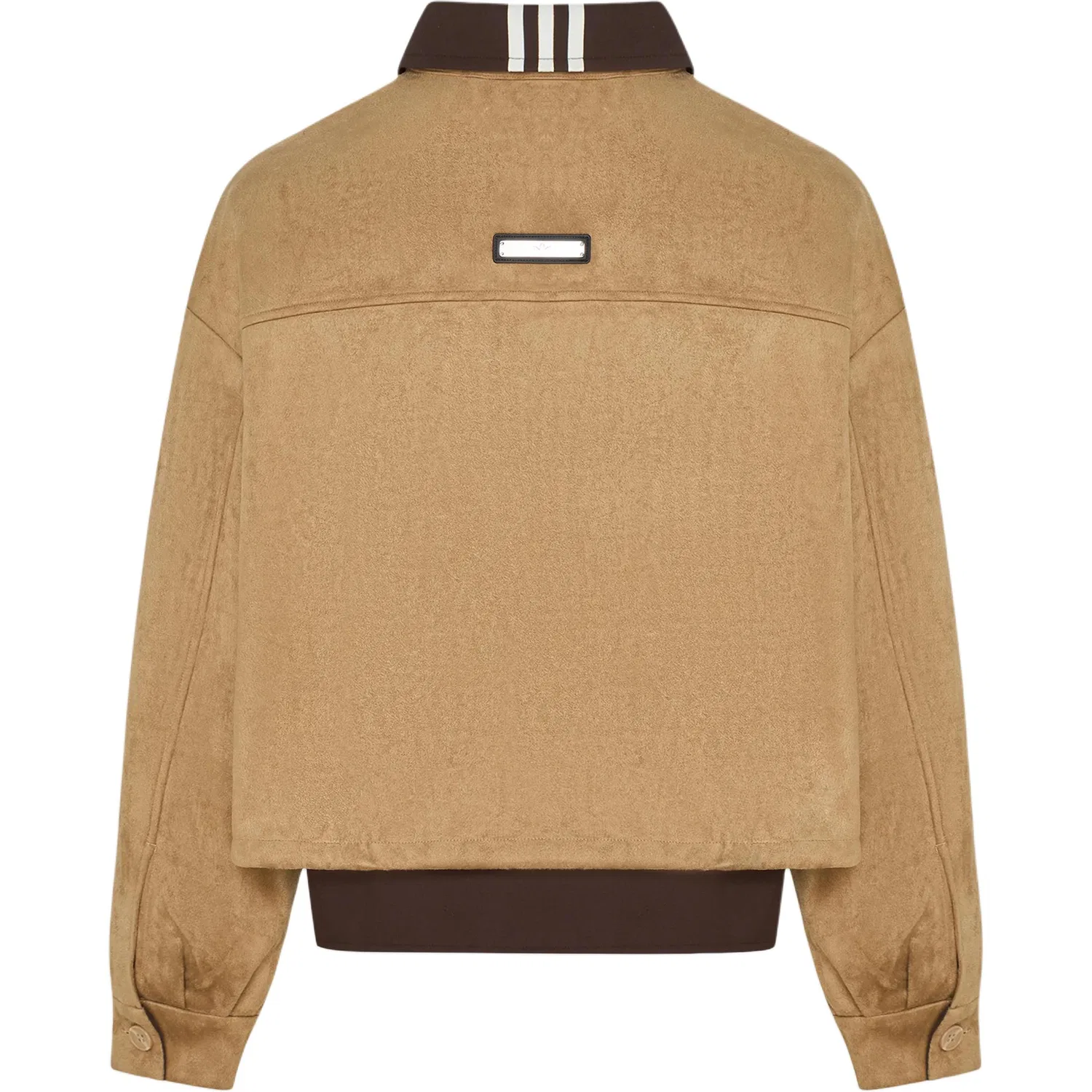 Женская куртка с лацканами Adidas Originals 3S, Warm Sand/Brown — фото 3