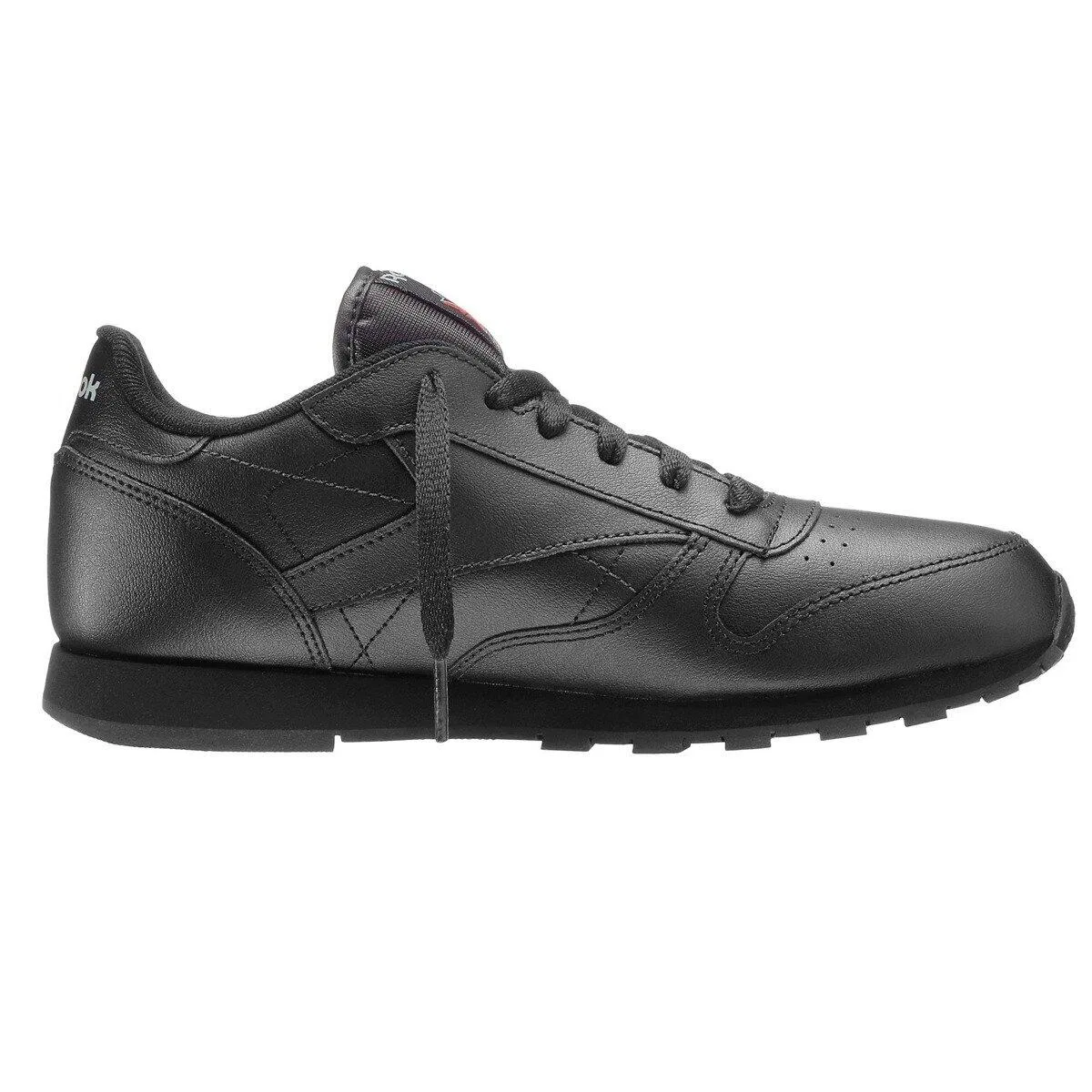 Детские кожаные кроссовки Reebok Classic Leather, Schwarz — фото 2