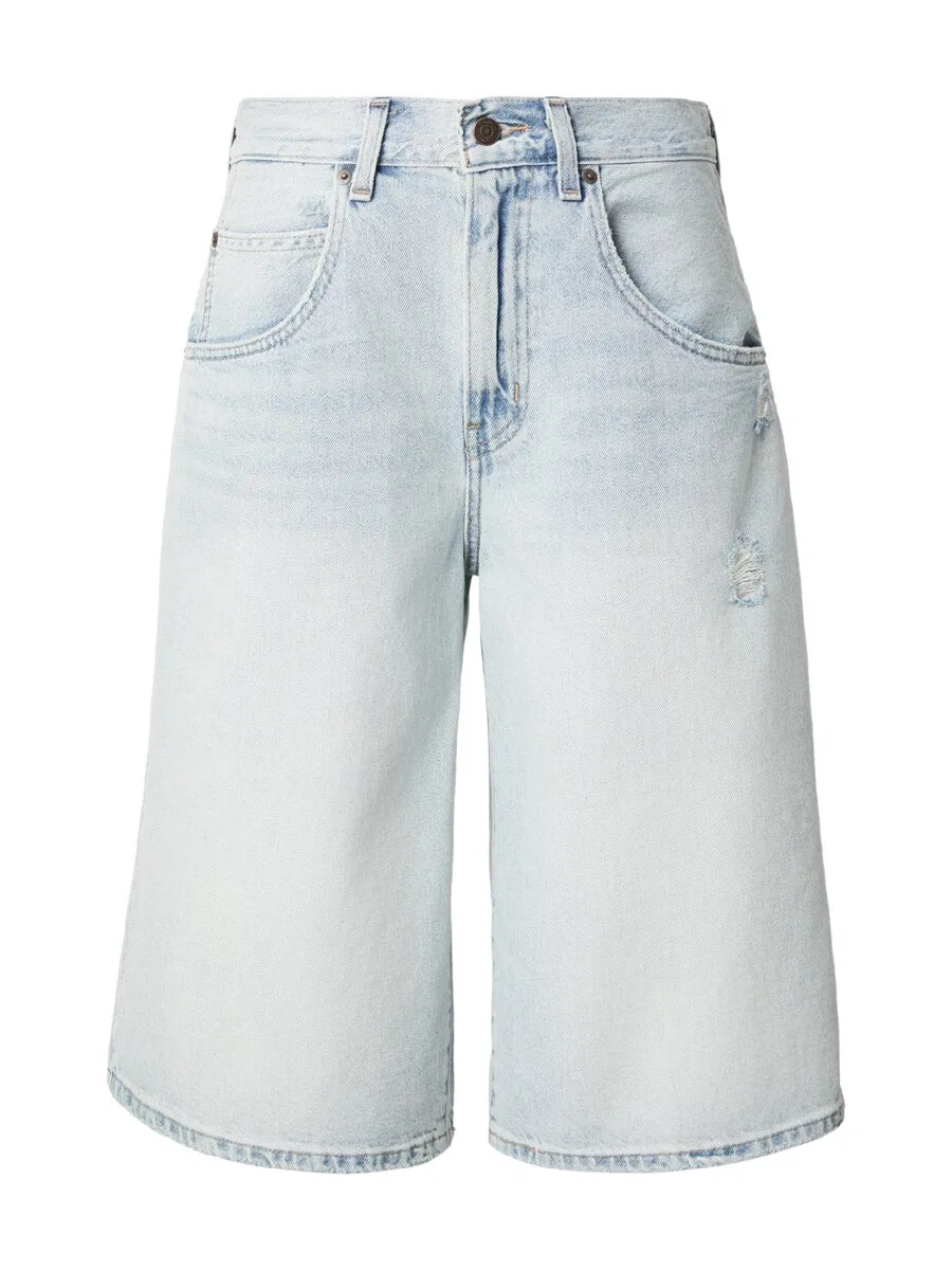 Шорты LEVI'S Baggy Jeans 'SUPER BAGGY' пастельно-голубого цвета