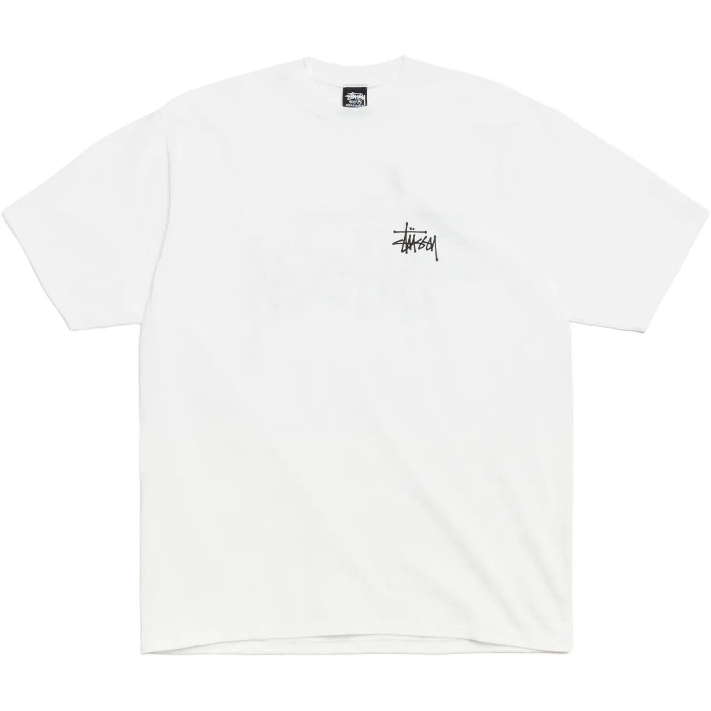 Детская футболка с принтом Basic Tee Stussy, Juniper/Blue — фото 4