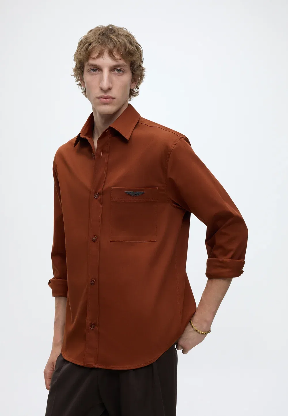 C-Owen-K-P_Am - рубашка Boss, Medium Brown — фото 4