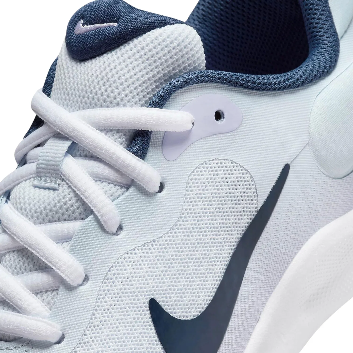 Детские кроссовки для мальчиков с длинным шнурком Revolution 7 NIKE, Light Blue Purple Dark Blue — фото 2