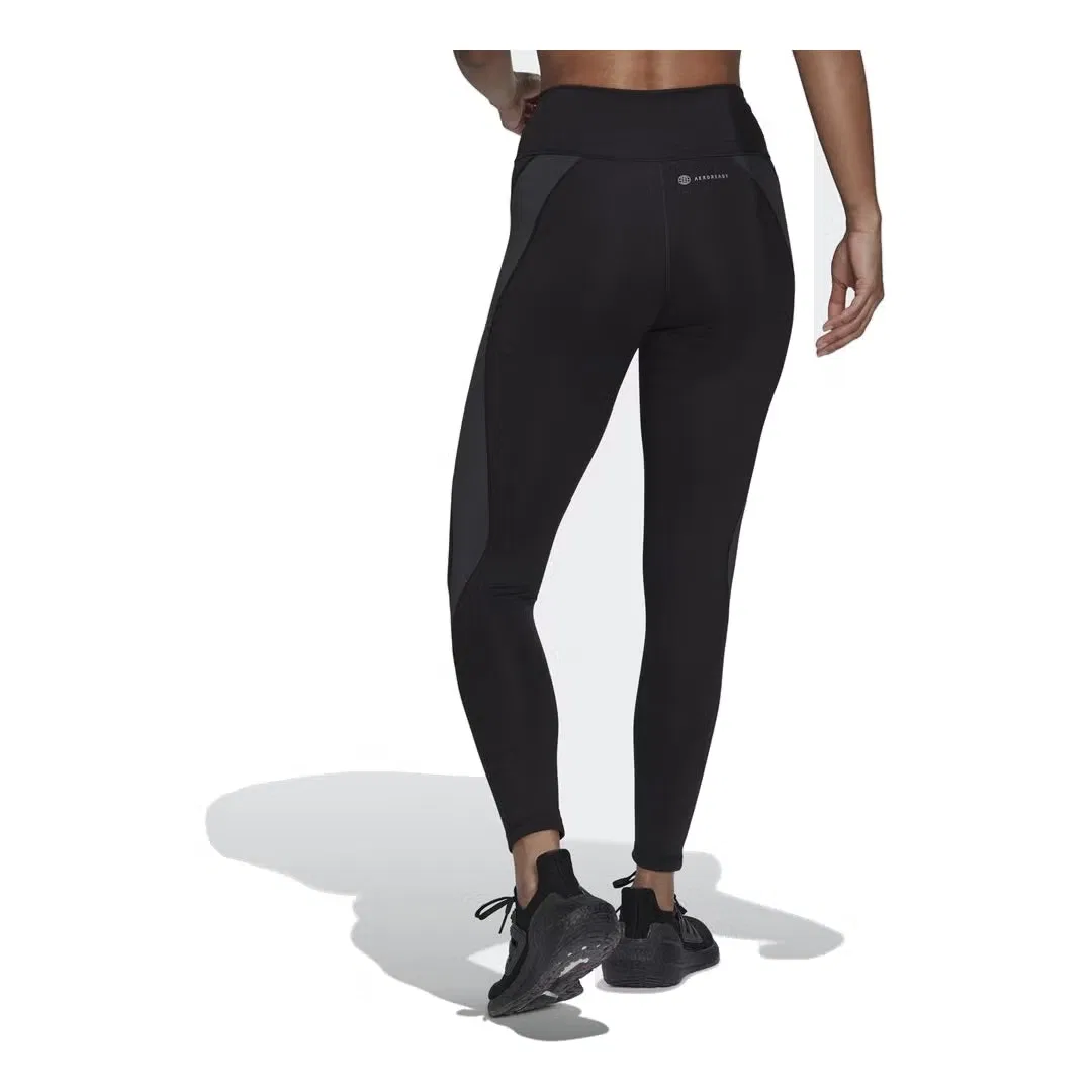 Леггинсы 7/8 с цветными блоками Training Essentials HIIT Adidas, черный — фото 3