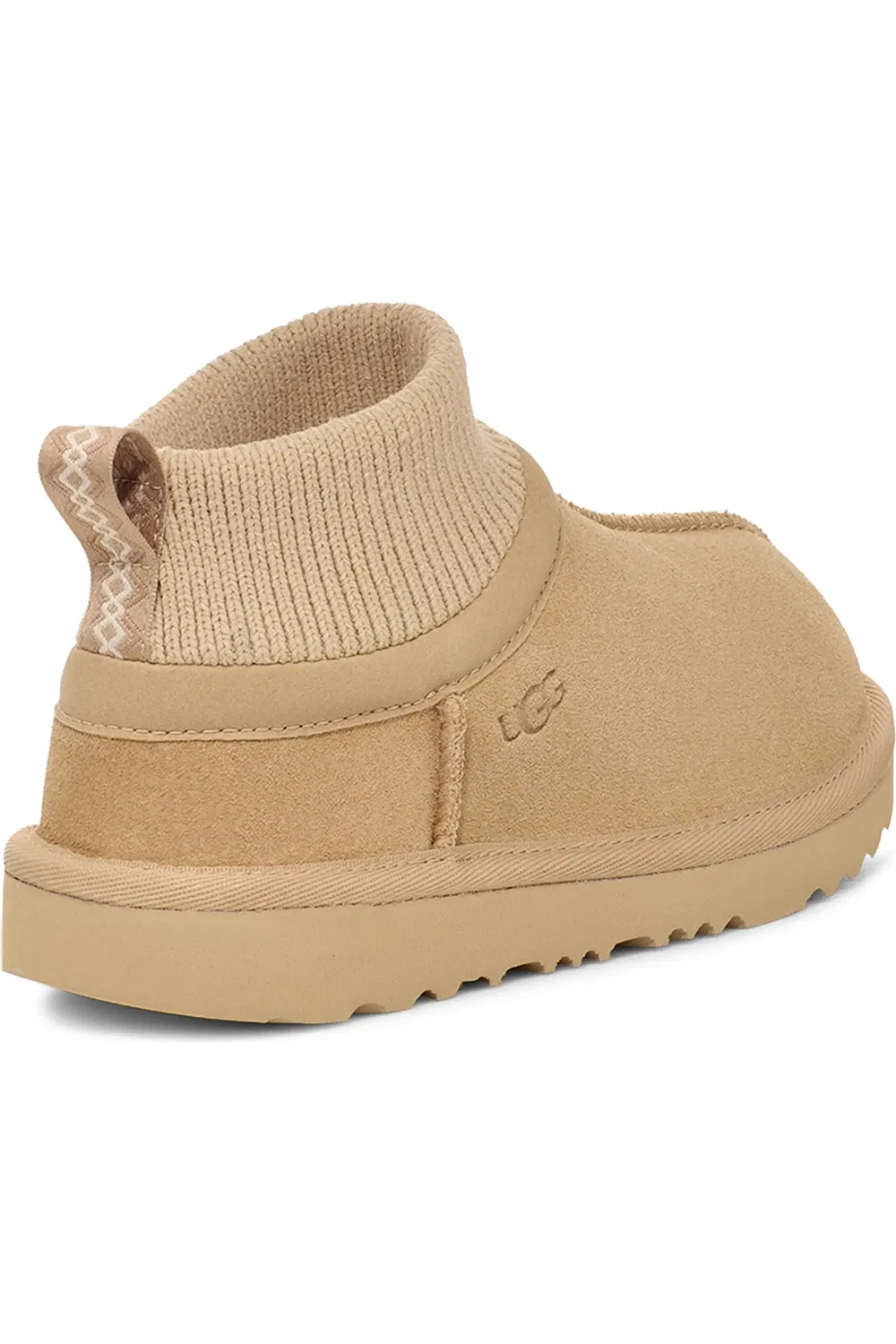 Детские ботинки на молнии с растягивающимся манжетом Classic Ultra Stretch UGG, Mustard Seed — фото 2
