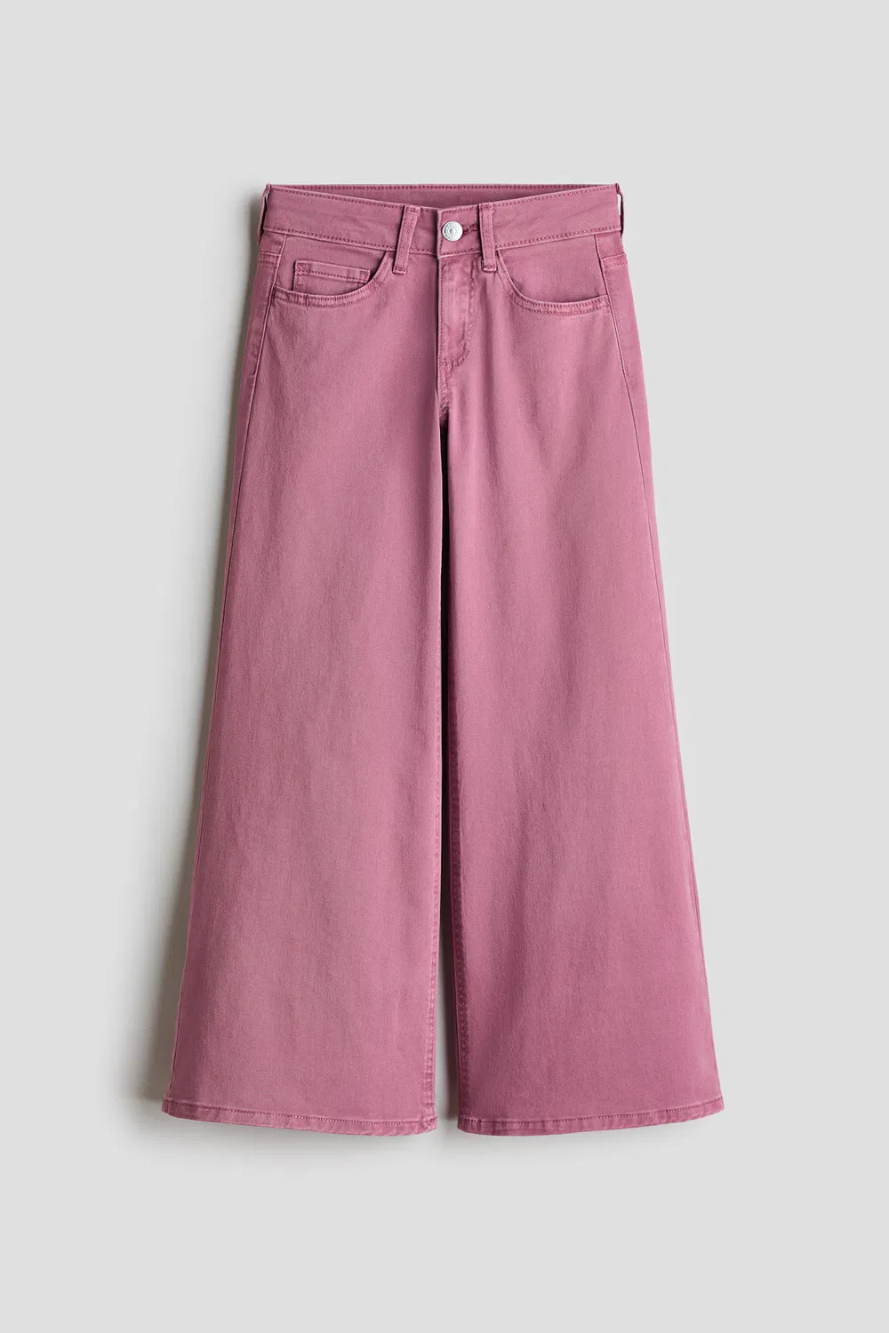 Широкие брюки из саржи H&M, Dunkelrosa
