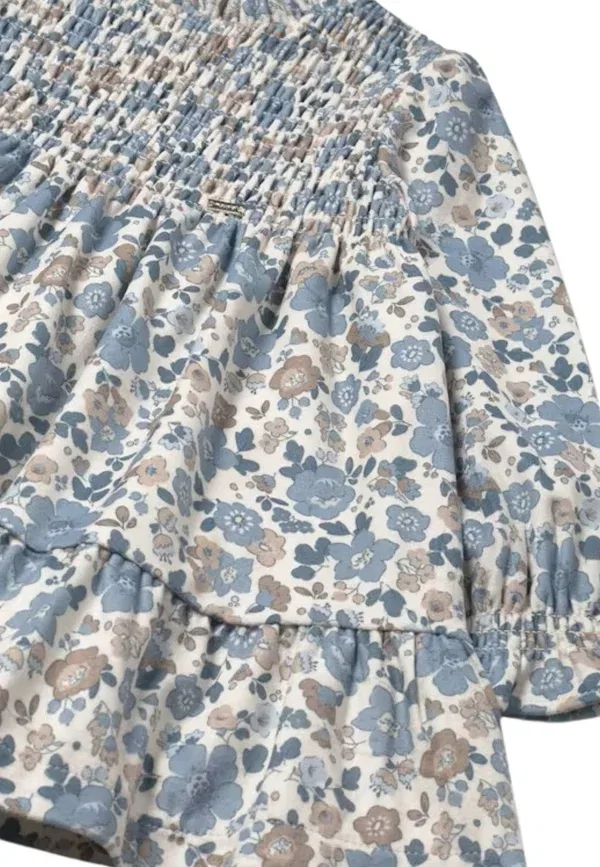 Платье хлопковое Day dress Mayoral, azzurro, небесно-голубой — фото 3