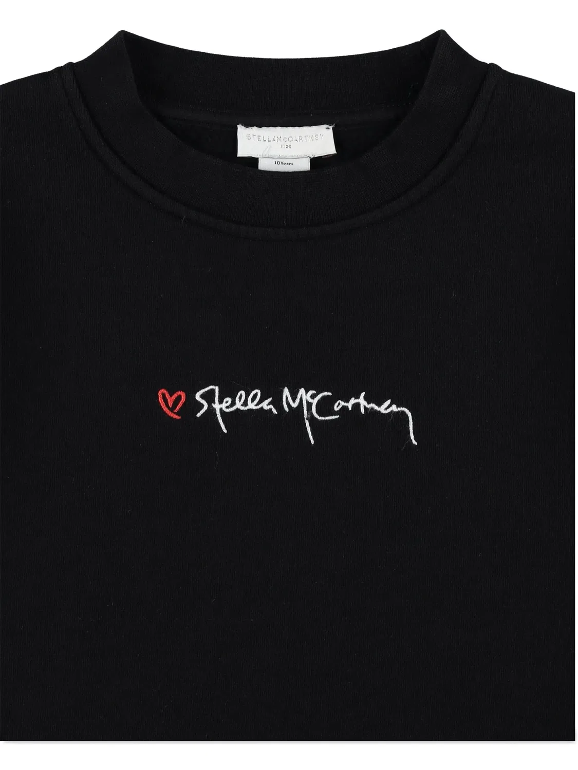 Свитшот с вышитым логотипом от Stella McCartney, черный — фото 2