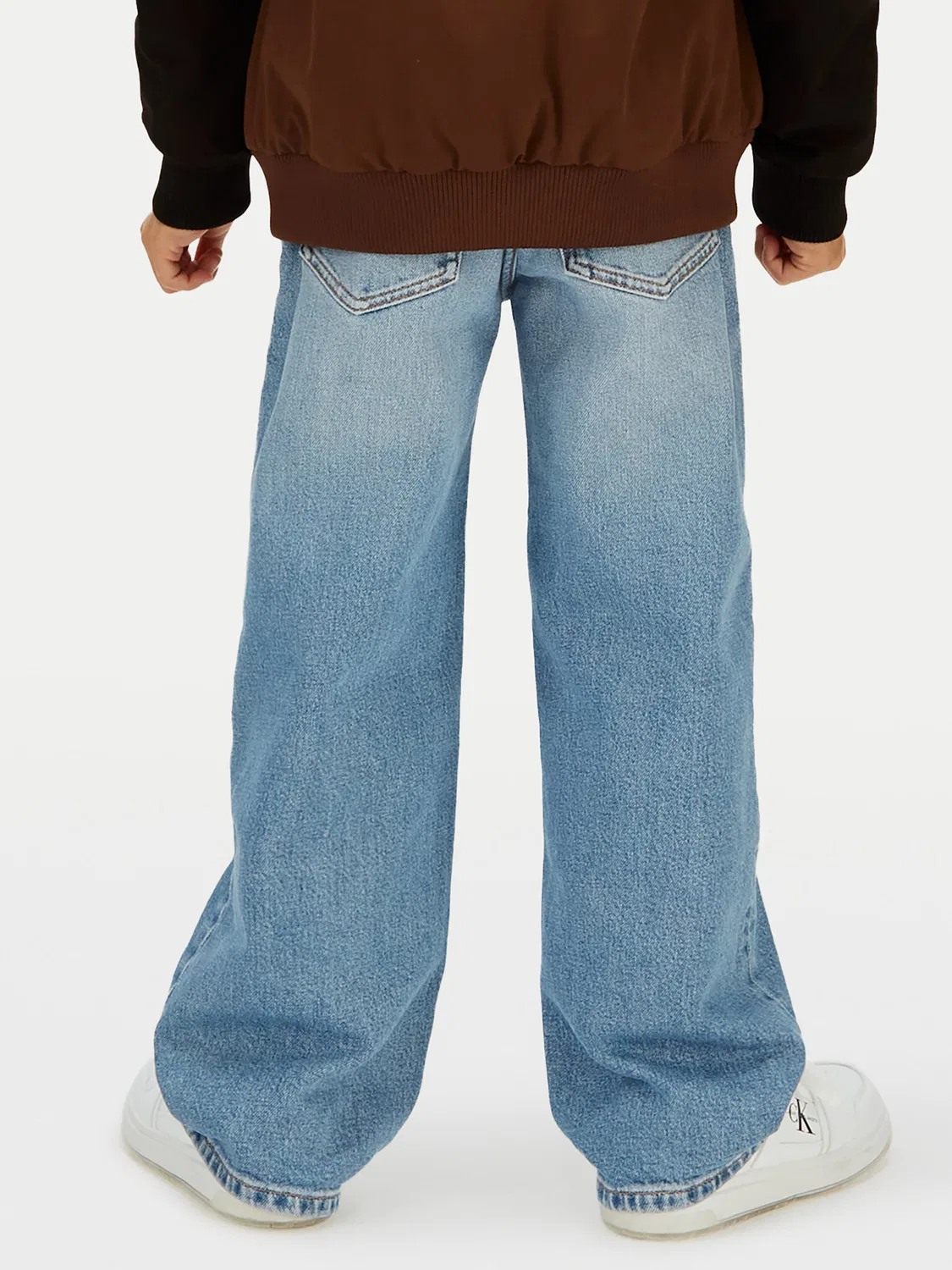 Джинсы стандартного кроя для мальчика Skater Calvin Klein Jeans, синий — фото 3
