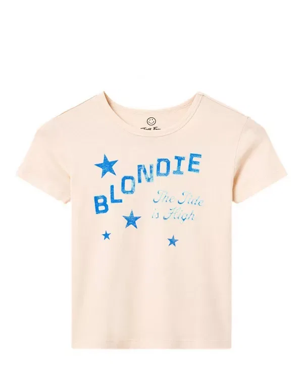 Детская футболка с принтом Blondie Tide Is High Junk Food Clothing, Pastel