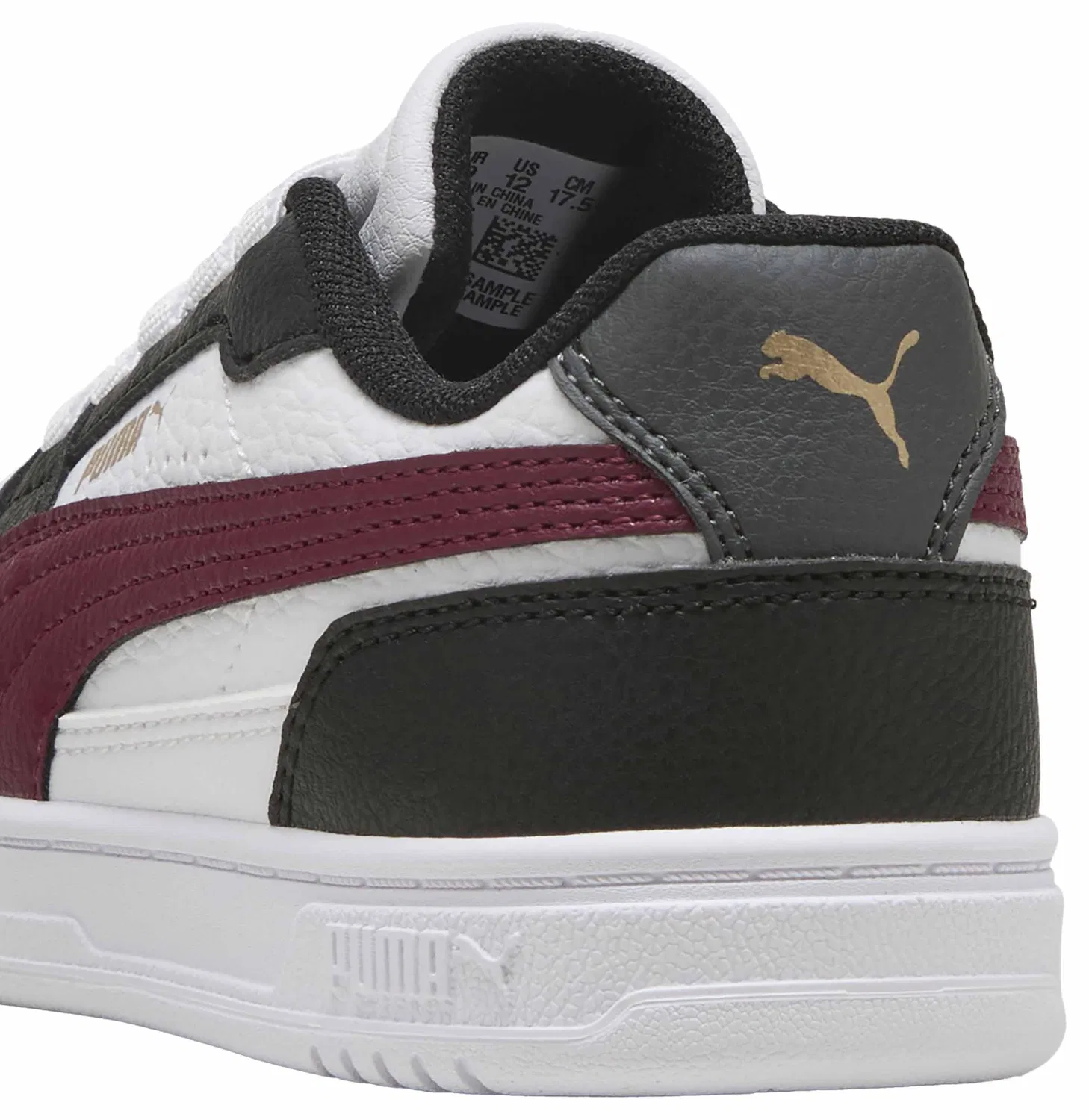 Детские кроссовки для мальчиков с принтом Caven Velcro Pre-school PUMA, III Black Team Regal Red White — фото 2
